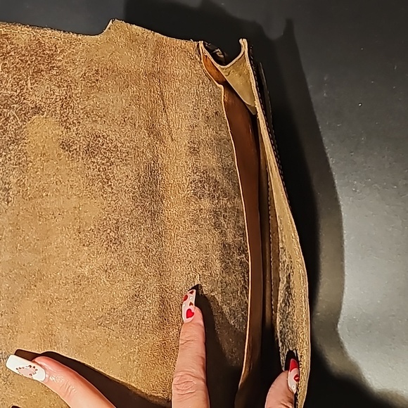 Vintage leather envelope purse - Picture 5 of 5